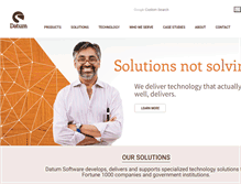 Tablet Screenshot of datumsoftware.com